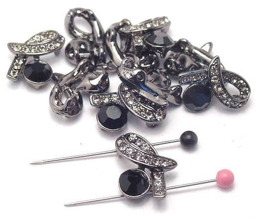 10 rhinestone beads slider beads 3081-Q1 FST
