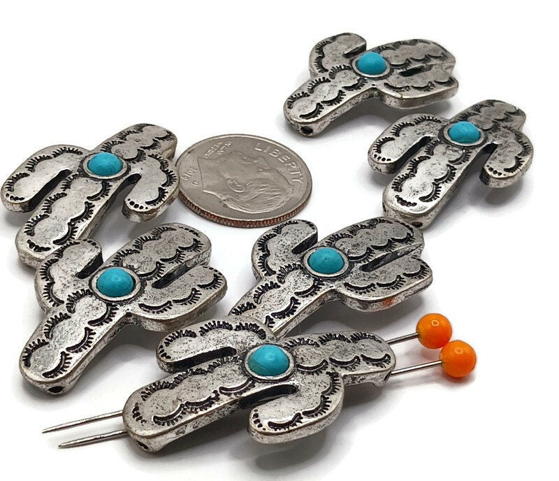 Metal double strand beads for making jewlery