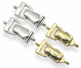 Silver and Gold Single Loop Magnetic Clasp Mix - Unique Magnetic Clasps for Jewelry Making