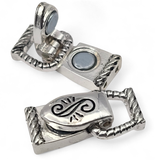 Magnetic Clasps for Jewelry Making, Bracelets or Necklaces  or Crafting in a fold Over Silver Design 7854