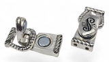 Magnetic Clasps for Jewelry Making, Bracelets or Necklaces  or Crafting in a fold Over Silver Design 7854