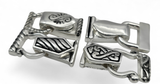 Mixed Silver Fold Over Magnetic Clasps - Bracelet or Necklace - Fun Designs