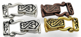 Celtic Design Fold Over Clasp Mix- Jewelry Designer Package - Bracelet or Necklace Fold Over Magnetic Clasps