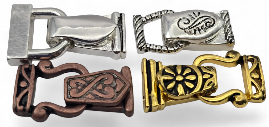 Jewelry Clasps in Gold, Antique Copper and Silver  - Jewelry Design Package - Bracelet or Necklace Fold Over Magnetic Clasps