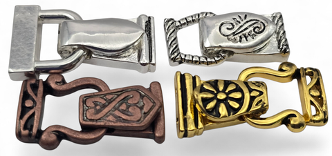 Jewelry Clasps in Gold, Antique Copper and Silver  - Jewelry Design Package - Bracelet or Necklace Fold Over Magnetic Clasps