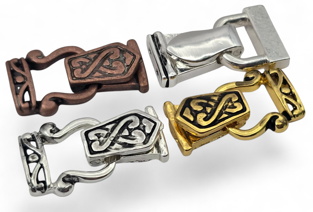 Gold, Antique Copper and Silver  - Jewelry Designer Package - Bracelet or Necklace Fold Over Magnetic Clasps