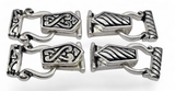 Bright Silver Magnetic 2 Hole Jewelry Clasps -Bracelet or Necklace Fold Over Magnetic Clasps