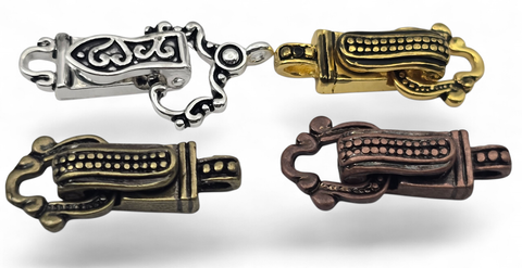 Mixed Metal Single Loop Magnetic Clasps - Unique Magnetic Clasps for Jewelry Making