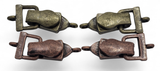 Mixed Mixed Metal Single Strand Fold Over Magnetic Clasps - Great for Jewelry Making!