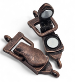 Mixed Mixed Metal Single Strand Fold Over Magnetic Clasps - Great for Jewelry Making!