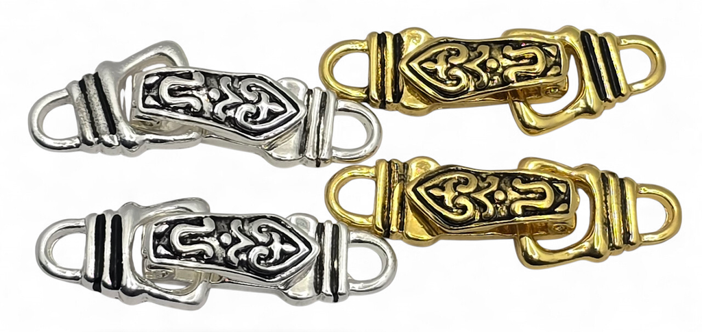 Silver and Gold Single Strand Fold Over Magnetic Clasps - Great for Jewelry Making!