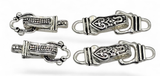 Mixed Silver Single Strand Fold Over Magnetic Clasps - Great for Jewelry Making!
