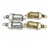 Silver and Gold Single Strand Fold Over Magnetic Clasps - Great for Jewelry Making! 7856