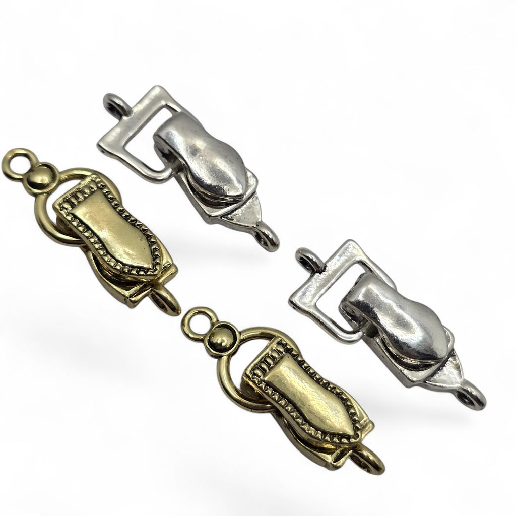 Single Loop - Gold & Silver  - Clasp Set