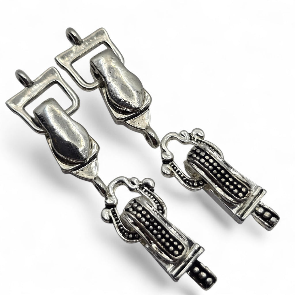 Single Loop - Silver  - Clasp Set - 3766 7857 dark silver