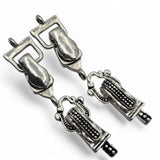 Single Loop - Silver  - Clasp Set - 3766 7857 dark silver