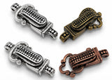 Fold Over Magnetic Clasps for Jewelry Making, Necklaces or Bracelets Silver, Antique Brass  and Antique Copper Single Mix Lot