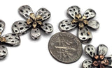 Slider Beads (5 pcs) 2 hole Metal Beads for Jewelry Making into Bracelets, Necklaces or Earrings Findings for Crafts 603-N4 FST