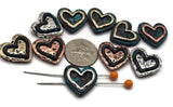 2 hole Slider Beads (Qty 10)Metal with Side Drilled Holes for Crafting Jewelry into Necklaces, Bracelets or Earrings Findings 490-N4 FST