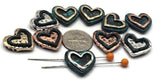 2 hole Slider Beads (Qty 10)Metal with Side Drilled Holes for Crafting Jewelry into Necklaces, Bracelets or Earrings Findings 490-N4 FST