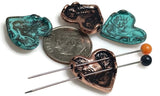 2 hole Slider Beads (Qty 10)Metal with Side Drilled Holes for Crafting Jewelry into Necklaces, Bracelets or Earrings Findings 490-N4 FST