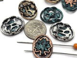 Slider Beads (12 pcs) Tree of Life Mixed Metal to Craft into Jewelry Designs such as Necklaces, Bracelets or Earrings 600-M15 FST