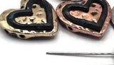 2 hole Slider Beads (Qty 10)Metal with Side Drilled Holes for Crafting Jewelry into Necklaces, Bracelets or Earrings Findings 490-N4 FST