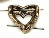 Slider Beads (Qty 8) 2 hole Metal Beads for Crafting Jewelry into Necklaces, Bracelets or Earrings - Great Findings or Spacers 208-N1 FST