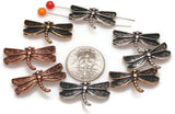 2 Hole Slider Beads (8 pc) Dragonfly Beads Sliderbeads Bracelet Beads Spacer Beads Double Strand Beads Unique beads 383-M11 FST