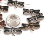 2 Hole Slider Beads (8 pc) Dragonfly Beads Sliderbeads Bracelet Beads Spacer Beads Double Strand Beads Unique beads 383-M11 FST