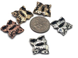 2 Hole Slider Beads (Qt 5) Butterfly Beads 2 hole Slider Beads bracelet beads Metal Beads 4 hole beads Spacer Beads flat Beads 389-M5 FST
