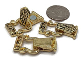Magnetic Clasps Fold Over Magnetic Clasps Gold Magnetic Clasps Unique Clasps Necklace Clasps Bracelet Clasps Gold Celtic 9468
