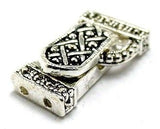 Magnetic Clasps for Bracelets, Necklaces and Jewelry Design Silver with 2 holes for Double Strand  1926