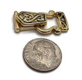 2 Hole Fold Over Magnetic Clasp Mix - Unique Magnetic Clasps for Jewelry Making Silver, Antique Copper and Gold