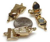 Magnetic Clasps for Jewelry Making into Bracelets or Necklaces for Beading Designs Single Strand 7857 GOLD Metal