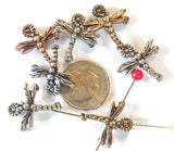 Slider Beads (Qt 7) Dragonfly Unique Beaded Designs 2 hole Beads - Great for Jewelry Making and other crafting 521-M11 FST