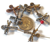 Slider Beads (Qt 7) Dragonfly Unique Beaded Designs 2 hole Beads - Great for Jewelry Making and other crafting 521-M11 FST
