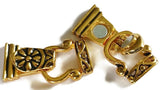 Magnetic Clasps Double 2-Strand Clasps in Gold for Beading, Jewelry Making, Crafting Bracelets or Necklaces 1213gld