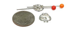 2 Hole Slider Beads (18 pc) Swirl Beads Coin Beads Silver Beads Spacer Beads Sliderbeads 2 hole beads Unique Beads Flat Beads 270-N12 FST