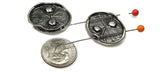 2 Hole Slider Beads (5 pc) Heart Beads Pewter Silver  Antique Silver Beads Sliderbeads Silver Beads Bracelet Beads Necklace Beads 258-N5 FST