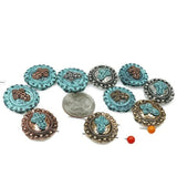 2 Hole Slider Beads (10 pc) Cross Beads Spacer Beads Flat Beads Sliderbeads 2 hole beads Unique Beads Spacers Western Beads  262-N12 FST