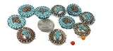 2 Hole Slider Beads (10 pc) Cross Beads Spacer Beads Flat Beads Sliderbeads 2 hole beads Unique Beads Spacers Western Beads  262-N12 FST