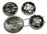 2 hole slider beads (Qty 12 ) Dragonfly Beads 2 hole spacer beads Beads Unique Beads Silver Beads Bracelet Beads Necklace Beads  321-N1 FST