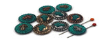 2 Hole Slider Beads (10 pc) Cross Beads Spacer Beads Flat Beads Sliderbeads 2 hole beads Unique Beads Spacers Western Beads  262-N12 FST