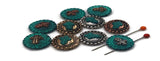 2 Hole Slider Beads (10 pc) Cross Beads Spacer Beads Flat Beads Sliderbeads 2 hole beads Unique Beads Spacers Western Beads  262-N12 FST