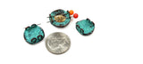 2 Hole Slider Beads (10 pc) Cross Beads Spacer Beads Flat Beads Sliderbeads 2 hole beads Unique Beads Spacers Western Beads  262-N12 FST