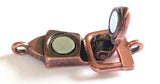 Mixed Mixed Metal Single Strand Fold Over Magnetic Clasps - Great for Jewelry Making!
