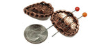Slider Beads (Qty 4) 2 hole slider beads Slider Beads Beads Metal Beads Spacer Beads Flat Bracelet Making Beads Copper Beads 248-H8 FST