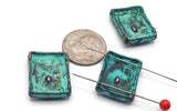2 Hole Slider Beads (6 pc) Dragonfly Beads Sliderbeads for Jewelry Making into Bracelets or Necklaces in Copper, Silver and Gold 593 M18 FST