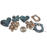Metal 2 Hole Slider Beads (Qty 7) Spacer Beads for Jewelry Making 472-M14 FST